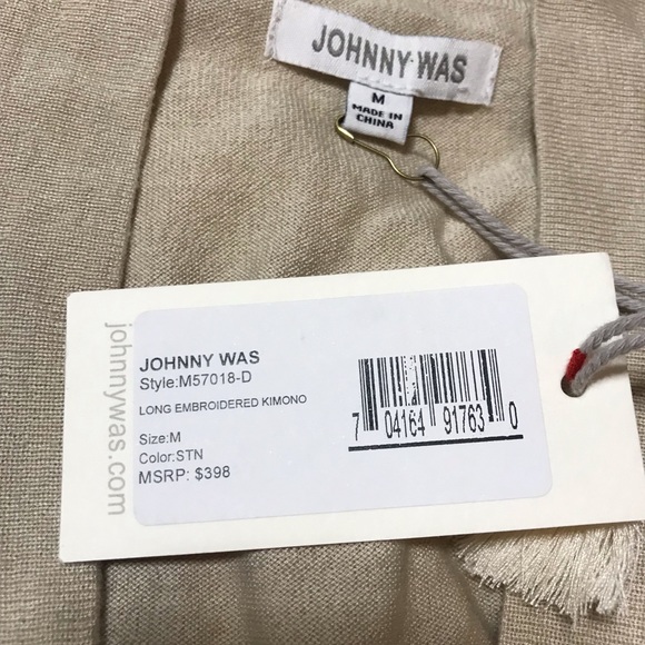 Johnny Was Long Embroidered Kimono - Picture 5 of 6